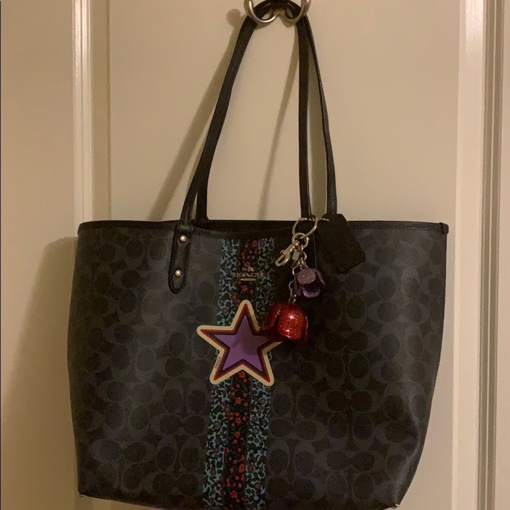 Coach reversible tote